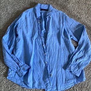 Ralph Lauren Linen button Down Shirt